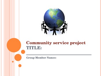 Preview of Community Service Project - PowerPoint Template