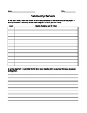 Community Service Record