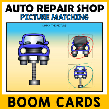 Preview of Community Service Themed Picture Matching - Auto Repair Shop