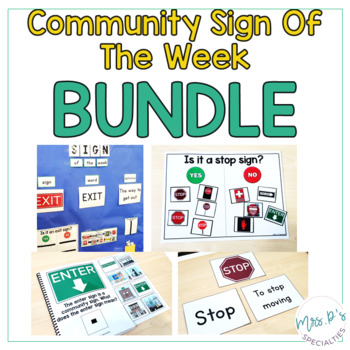 Preview of Community Sign Of The Week BUNDLE - Language Infused Social Studies Sets