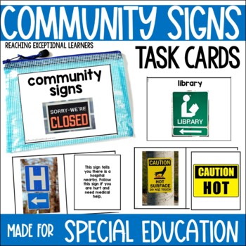 Preview of Community Signs Task Cards