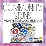 Community Signs Adapted Books Functional Sight Words