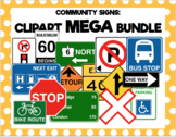 Community Signs Clipart MEGA Bundle