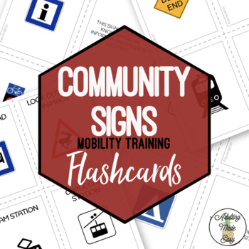 Preview of Community Signs Flashcards & Activities