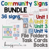 Community Signs Games, Posters, and Worksheets (All 4 Unit