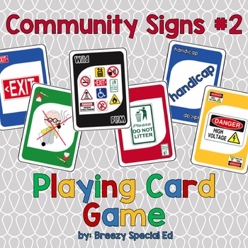 Preview of Community Signs Identification Card Game ~ (Pack #2)