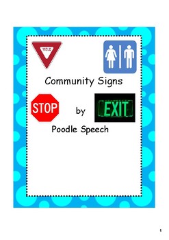 Preview of Community Signs Interactive Smart Board Activity