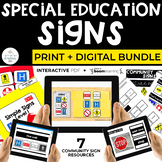 Community Signs Special Education Bundle (7 Safety Signs R