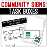 Community Signs Task Boxes - Picture to Picture Matching