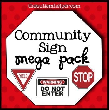 Preview of Community Signs Mega Pack for Special Education