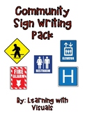 Community Signs Writing Pack