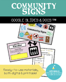 Community Signs (special education life skills, functional