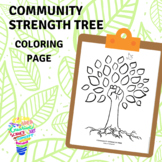 Community Strength Tree Coloring Page, Social Emotional Le
