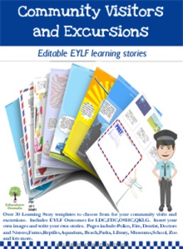 Preview of EYLF Community Visitors and Excursions Pack