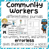 Community Workers - Leveled Journal Writing for Special Education