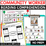 Community Workers Reading Comprehension with Visuals Bundle