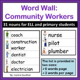 Community Workers Word Wall