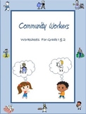 Community Workers / Helpers - Worksheets for Grade 1 & 2 /