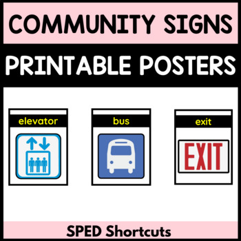 Preview of Community and Safety Signs | 12 Printable Posters #catch24