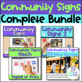 Community and Safety Signs Bundle Special Education