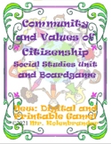 Community and Values of Citizenship Printable and Digital 