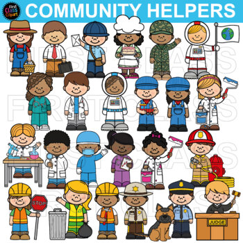 Preview of Community helpers clip art