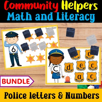 Community Helpers Letter Recognition Worksheets for Stamp Markers