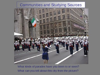 Preview of Community studies and Primary and Secondary Source Powerpoint
