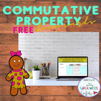 Preview of Commutative Property Boom Card freebie