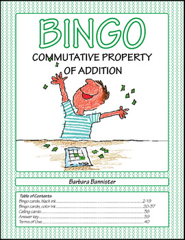 Preview of Commutative Property of Addition Bingo Game