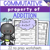 Commutative Property of Addition Grade One Strategy Worksh