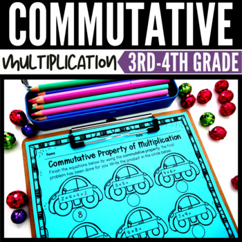 Preview of Commutative Property of Multiplication 3rd Grade Unit