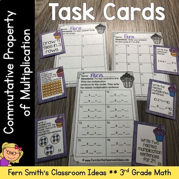 Preview of Commutative Property of Multiplication Task Cards