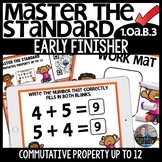 Commutative Property up to 12 1.OA.B.3 EARLY FINISHER Activity
