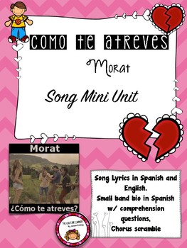 Preview of Como te Atreves- Morat