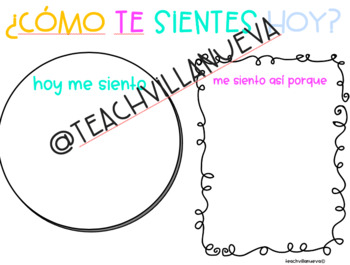 Como Te Sientes Hoy How Are You Feeling Today In Spanish By Teachvillanueva
