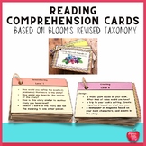 Reading Comprehension  Cards Based on Bloom's Revised Taxo