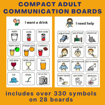 Compact Adult Picture Communication Book