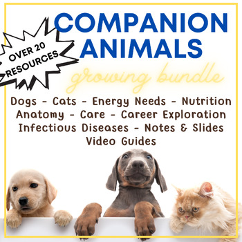 Preview of Companion Animals Unit - Growing Bundle