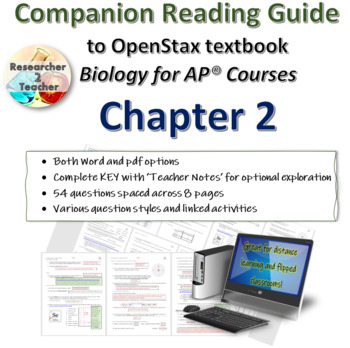 Preview of Reading Guide to OpenStax Biology for AP Courses CHAPTER 2 (AP Unit 1)