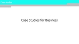 Company case studies for business and economics