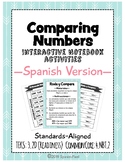 Comparando y Ordenando Números (Comparing Numbers Spanish)