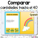 Comparar cantidades y números hasta 40 | Tarjetas Digitale