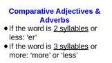 Comparative Adjectives Adverbs ppt