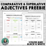 Comparative & Superlative Adjectives FREEBIE!