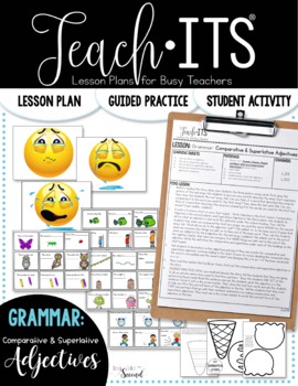 Preview of Comparative & Superlative Adjectives Lesson Plan