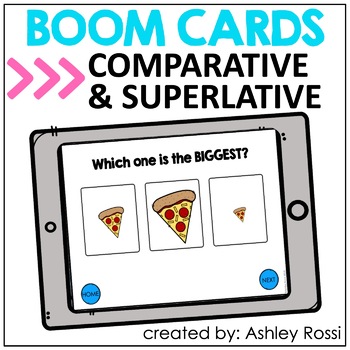 Preview of Comparative & Superlative - Speech Therapy Boom Cards