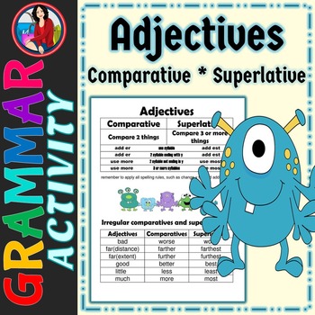 Comparative Superlative Adjectives by Melissa's Teacher Mall | TpT
