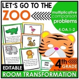 4th Grade Classroom Transformation | 4th Grade Comparison Word Problems