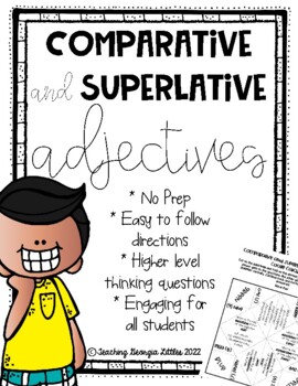 Preview of Comparative and Superlative [ADJECTIVE] Cootie Catcher